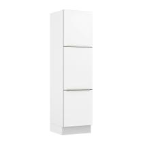 Paneleiro 60 Cm 3 Portas Branco/Branco Veludo Paneleiro 60 Cm 3 Portas Branco/Branco Veludo