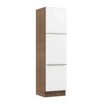 Paneleiro 60 Cm 3 Portas Rustic/Branco Veludo Paneleiro 60 Cm 3 Portas Rustic/Branco Veludo