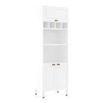 Paneleiro 70 Cm Duplo Nicho Cristal Branco Com Branco Pet