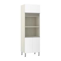 Paneleiro 70cm 3 Portas com Espaço para Forno e Micro-ondas