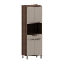 Paneleiro 70cm 4 Portas 1 Gaveta com Espaço Microondas Luna Luciane Móveis Paneleiro 70cm 4 Portas 1 Gaveta com Espaço Microondas Luna Luciane Móveis