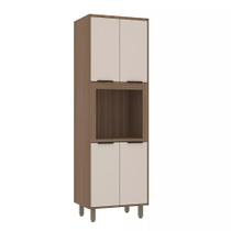 Paneleiro 70cm 4 Portas com Espaço para Micro-ondas Aspen Luciane Móveis Paneleiro 70cm 4 Portas com Espaço para Micro-ondas Aspen Luciane Móveis