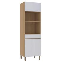 Paneleiro 70cm 4 Portas E 1 Gaveta Com Espaço Torre Quente S Freijó-cinza Cristal Paneleiro 70cm 4 Portas E 1 Gaveta Com Espaço Torre Quente S Freijó-cinza Cristal