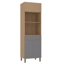 Paneleiro 70cm 4 Portas E 1 Gaveta Com Espaço Torre Quente S Freijó-freijó Brasil-cinza Puro Paneleiro 70cm 4 Portas E 1 Gaveta Com Espaço Torre Quente S Freijó-freijó Brasil-cinza Puro