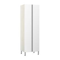 Paneleiro 70Cm Duplo 2 Portas Lis Legno Crema Com Branco Mat