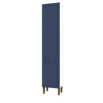 Paneleiro Alto 2,20m x 45cm Cozinha Aurora 2 Portas 6 Nichos