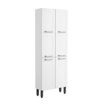 Paneleiro Armário 6 Portas 5 Prateleiras Cozinha Branco