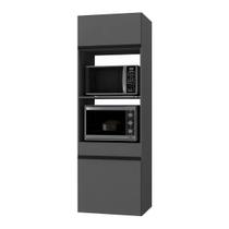 Paneleiro Armário Cozinha para Forno/Micro-ondas 2 Portas Suspenso Milano Multimóveis MP2418