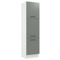 Paneleiro Armário de Cozinha 60 cm 3 Portas Branco/Cinza Agata Madesa