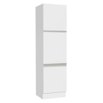 Paneleiro Armário de Cozinha 60 cm 3 Portas Branco Glamy Madesa