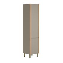 Paneleiro Arya 50cm 100% MDF Jequitibá/Gris Fosco - sallar home