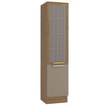 Paneleiro Botanic 50 Cm 2 Portas Nogueira/Fendi Fosco - Kappesberg Paneleiro Botanic 50 Cm 2 Portas Nogueira/Fendi Fosco - Kappesberg