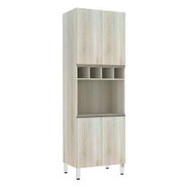 Paneleiro C/ Nicho De Microondas 70Cm E 1 Nicho Luci Legno C Paneleiro C/ Nicho De Microondas 70Cm E 1 Nicho Luci Legno C