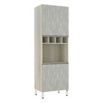 Paneleiro C/ Nicho De Microondas 70Cm E 1 Nicho Luci Legno C Paneleiro C/ Nicho De Microondas 70Cm E 1 Nicho Luci Legno C