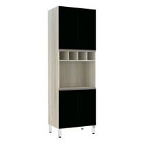 Paneleiro C/ Nicho De Microondas 70Cm E 1 Nicho Luci Legno C Paneleiro C/ Nicho De Microondas 70Cm E 1 Nicho Luci Legno C