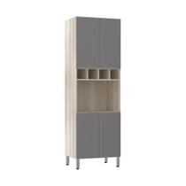 Paneleiro C/ Nicho De Microondas 70Cm E 1 Nicho Luci Legno C Paneleiro C/ Nicho De Microondas 70Cm E 1 Nicho Luci Legno C
