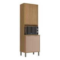 Paneleiro com Espaço para Micro-Ondas MDF Colors Rosa/Freijó/Pinole Paneleiro com Espaço para Micro-Ondas MDF Colors Rosa/Freijó/Pinole