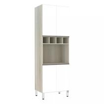 Paneleiro com Nicho de Microondas Luciane 70cm 4 Portas e 1 Nicho Luci