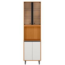 Paneleiro Cristaleira 220x60cm 4 Portas