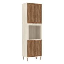 Paneleiro De Cozinha 70 Cm C/Nicho Microondas 4 Prateleiras