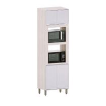 Paneleiro de Cozinha 70cm com 2 Nichos para Forno e Microondas 4 Portas Art Luciane Móveis Paneleiro de Cozinha 70cm com 2 Nichos para Forno e Microondas 4 Portas Art Luciane Móveis