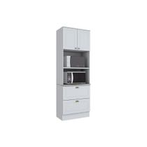 Paneleiro de Cozinha Americana 2 Portas e 2 Gavetas (2 Fornos) 71,5cm Branco - Henn