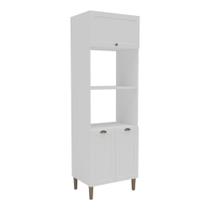 Paneleiro De Cozinha Americana Para Forno E Micro-ondas 70cm 3 Portas Multimóveis Cr20490 Branco Paneleiro De Cozinha Americana Para Forno E Micro-ondas 70cm 3 Portas Multimóveis Cr20490 Branco