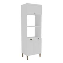 Paneleiro de Cozinha Americana para Forno e Micro-ondas 70cm 3 Portas Multimóveis CR20490 Paneleiro de Cozinha Americana para Forno e Micro-ondas 70cm 3 Portas Multimóveis CR20490