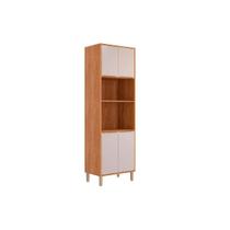 Paneleiro de Cozinha Áurea Torre Quente c/ 4 Portas e 2 Nichos p/ Forno 70cm Cinamomo/Off White - MGM