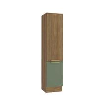 Paneleiro de Cozinha Botanic M619 2 Portas 50cm Nogueira Fosco/Verde Oliva - Kappesberg