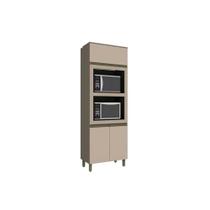 Paneleiro de Cozinha Connect c/ 3 Portas (2 Fornos) Duna/Cristal - Henn