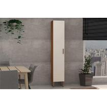 Paneleiro de Cozinha Essência c/ 1 Porta 35cm Freijo/White Laca - Genialflex