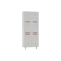 Paneleiro de Cozinha Mirage New Aço c/ 6 Portas 80cm Branco - Telasul