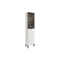 Paneleiro de Cozinha Modulado Alpha 2509 c/ 2 Portas (1 c/ Vidro) 50cm Branco - Carraro