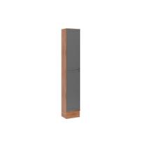 Paneleiro de Cozinha Modulado Bella 2614 2 Portas 40cm Nogal/Cinza - Carraro