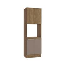 Paneleiro de Cozinha Modulado Botanic M630 4 Portas 70cm Nogueira/Fendi - Kappesberg