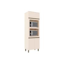 Paneleiro de Cozinha Modulado Connect 3 Portas (2 Fornos) 71.5cm Off White - Henn Paneleiro de Cozinha Modulado Connect 3 Portas (2 Fornos) 71.5cm Off White - Henn