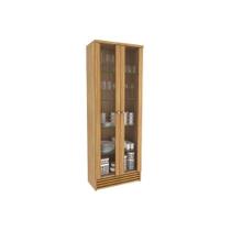 Paneleiro de Cozinha Modulado CR6002 c/ 2 Portas c/ Vidro 64cm Natural - Tecno Mobili Paneleiro de Cozinha Modulado CR6002 c/ 2 Portas c/ Vidro 64cm Natural - Tecno Mobili