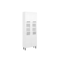 Paneleiro de Cozinha Modulado Múltipla 6037 6 Portas (2 Vidro) Branco - Bertolini