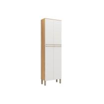 Paneleiro de Cozinha Modulado Nápoli Prime c/ 4 Portas 66X222cm Amendoa/Off White - Ronipa Paneleiro de Cozinha Modulado Nápoli Prime c/ 4 Portas 66X222cm Amendoa/Off White - Ronipa