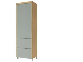 Paneleiro de Cozinha Nesher Marquesa MDF 2 Portas 2 Gavetas Marrom Verde Paneleiro de Cozinha Nesher Marquesa MDF 2 Portas 2 Gavetas Marrom Verde