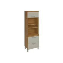 Paneleiro de Cozinha Princesa Torre Quente c/2 Portas e 1Gav 70cm Freijo/Off White - Nesher