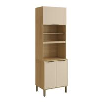 Paneleiro Dinamarca 3P e 2 Prateleira Carvalho Americano/Off White