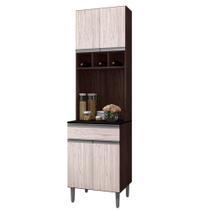 Paneleiro Duplo 4 Portas Andréia Castanho Avelã 1847 AJL Móveis Paneleiro Duplo 4 Portas Andréia Castanho Avelã 1847 AJL Móveis