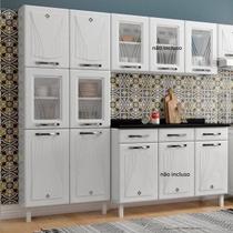 Paneleiro Duplo 6 Portas com Vidro Star New Telasul