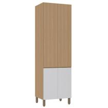 Paneleiro Duplo 70cm 4 Portas Slim Luciane Móveis Freijó-freijó Brasil-cinza Cristal Paneleiro Duplo 70cm 4 Portas Slim Luciane Móveis Freijó-freijó Brasil-cinza Cristal