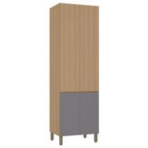 Paneleiro Duplo 70cm 4 Portas Slim Luciane Móveis Freijó-freijó Brasil-cinza Puro Paneleiro Duplo 70cm 4 Portas Slim Luciane Móveis Freijó-freijó Brasil-cinza Puro