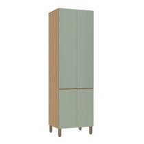 Paneleiro Duplo 70cm 4 Portas Slim Luciane Móveis Freijó-verde Jade Paneleiro Duplo 70cm 4 Portas Slim Luciane Móveis Freijó-verde Jade