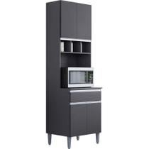 Paneleiro Duplo Adriana 4 Portas Cinza