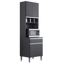 Paneleiro Duplo Andréia 4 Portas Cinza AJL